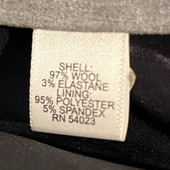 Banana Republic women's Logan Fit charcoal checked wool pants size 4 - Picture 5 of 6